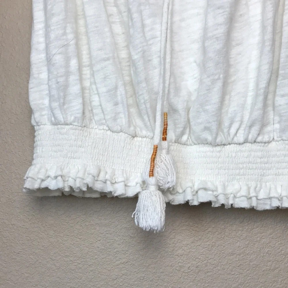 We The Free | White Off the Shoulder Semi Crop Top - Picture 3 of 7